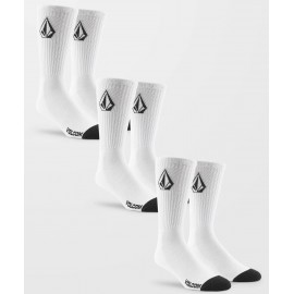 Pack of 3 Socks Volcom Full Stone White