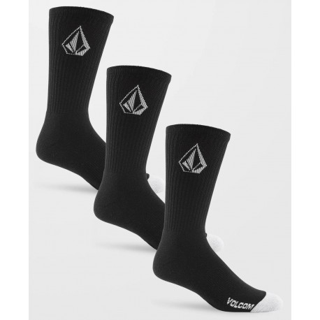 Pack of 3 Socks Volcom Full Stone Black