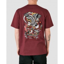 Tee Shirt Volcom Lintell Classic Merlot