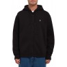 Men Sweatshirt Volcom Single Stone Zip Black