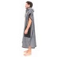 All-in Classic Beach Crew Charcoal Black Waffle Charcoal Poncho