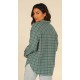 Women's Shirt Flannel Salty Crew Shore Break Sage