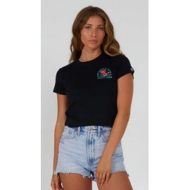 Women's Tee Shirt SALTY CREW Good Tims Baby Black