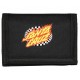 Santa Cruz Oval Check Flame Black Wallet