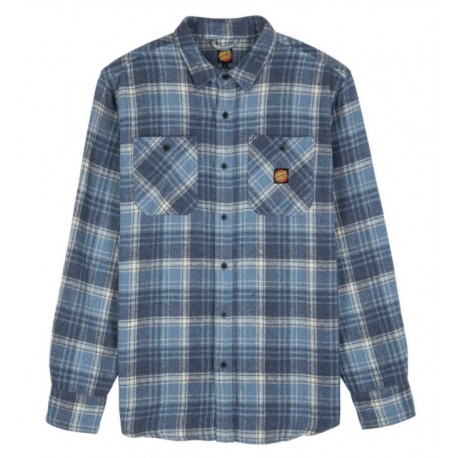 Chemise Flanelle Homme Santa Cruz Apex Blue Check