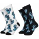 Pack of Two Pair of Santa Cruz Multi Hand Socks White/ Black