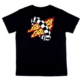 Santa Cruz Goal Flame Black Junior T-shirt