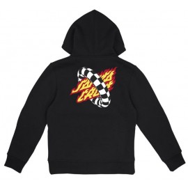 Santa Cruz Goal Flame Junior Sweatshirt Hood Black