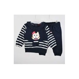 2-piece set for baby girls PAPYLOU Conquet Marine