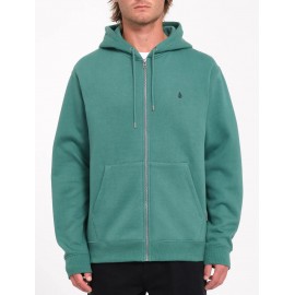 Sweat à Capuche Zippé Volcom Single Stone Sea Green