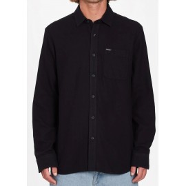 Volcom Long Sleeve Caden Solid Black Shirt