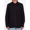 Volcom Long Sleeve Caden Solid Black Shirt