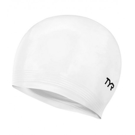 Bonnet de Natation en Latex TYR White