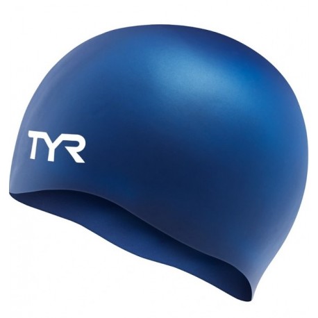 Bonnet De Natation en SILICONE Mixte TYR Wrinkle Free Navy