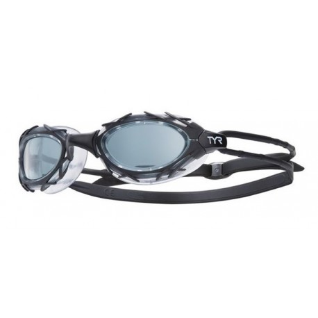 TYR Tracer Racing Mirrored Blue Black Black Swimming Goggles