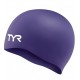 TYR Wrinkle Free Purple Unisex SILICONE Swimming Cap