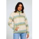 Women's Fleece Sweater SALTY CREW Calm Seas Sage Blue Steel