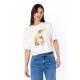 SISSTREVOLUTION Floral Fin Crop Sea Salt Women's