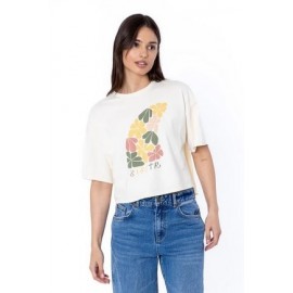 SISSTREVOLUTION Floral Fin Crop Sea Salt Women's