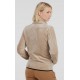 PROTEST Prtvance Bamboobeige Women's Full Zip Velour Fleece