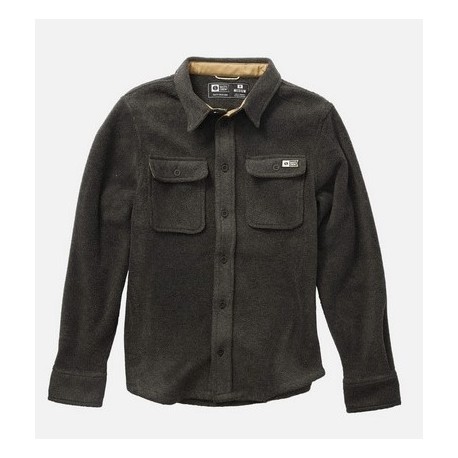 Men's SALTY CREW Charcoal Heather Fleece Shirt