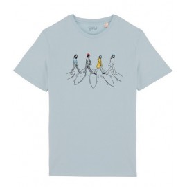 Tee Shirt Homme OCEAN PARK Surf Road Aquamarine