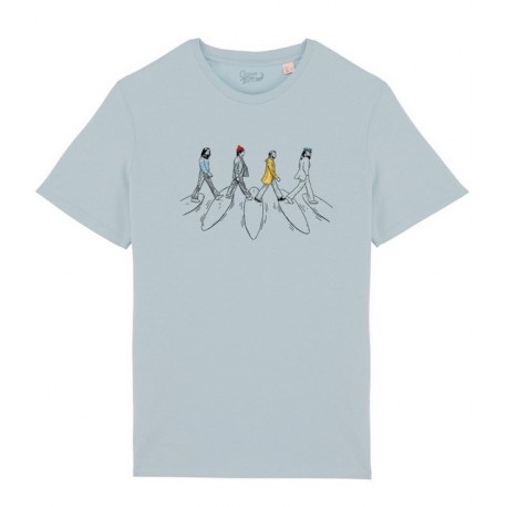 Tee Shirt Homme OCEAN PARK Surf Road Aquamarine