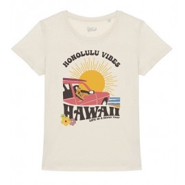 Tee Shirt Femme OCEAN PARK Honolulu Ivoire