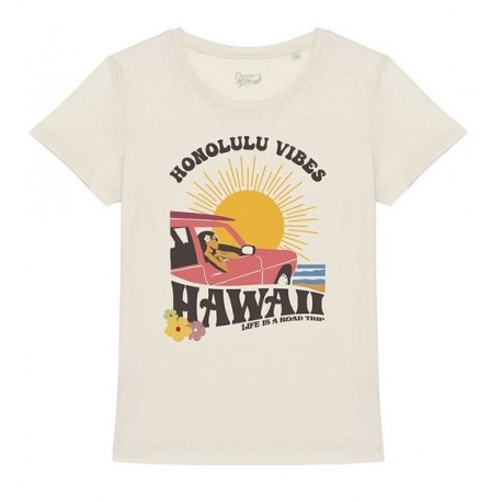 Tee Shirt Femme OCEAN PARK Honolulu Ivoire