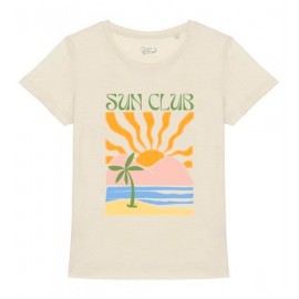 Tee Shirt Femme OCEAN PARK Sun Club Ivoire