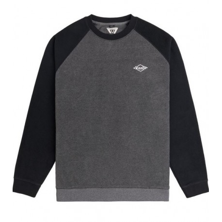 Pull Polaire Homme VISSLA Andy Eco Polar Crew Charcoal