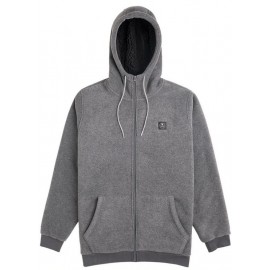 VISSLA Eco Zy Polar Charcoal Men's Sherpa Lined Fleece Sweatshirt