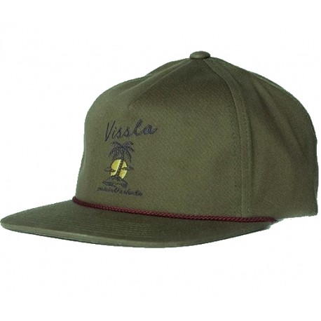 Casquette VISSLA Solar Swells Hat Dark Olive