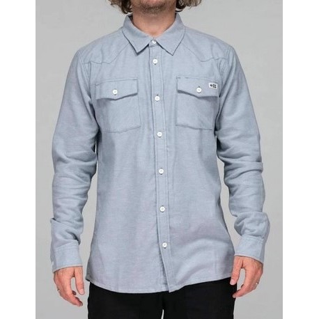 Men's Flannel Shirt SALTY CREW Ranchero Slate Slate