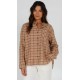 Women's Shirt Flannel Salty Crew Shore Break Sand Dune