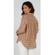 Women's Shirt Flannel Salty Crew Shore Break Sand Dune