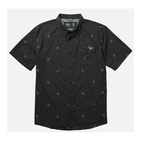 Men's Shirt Salty Crew Sailfin Perf Woven Black