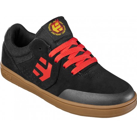 Chaussures Etnies Marana X Santa Cruz Kids Black Red Gum