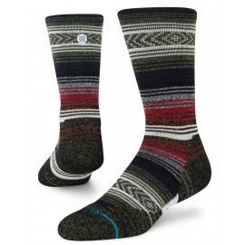 Stance Mid Wool Crew Black Red Socks