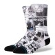 Chaussettes Stance The Sleeve Crew Black White