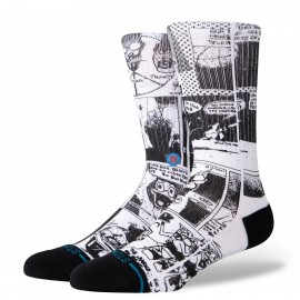 Stance The Sleeve Crew Black White Socks