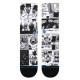 Chaussettes Stance The Sleeve Crew Black White