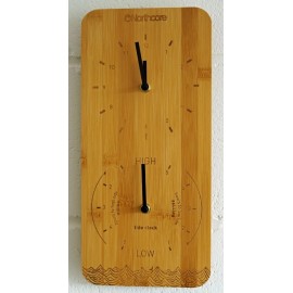 Northcore Bamboo Time and Tide Wall Clock