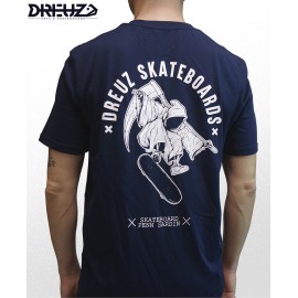 Tee Shirt Dreuz Skateboards Navy Blue