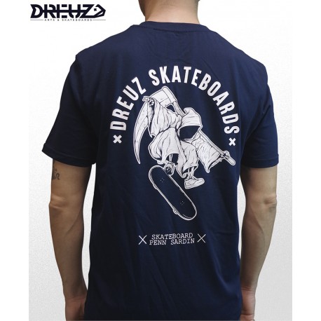 Dreuz Skateboards Navy Blue Tee Shirt