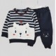 2-piece set Baby Papylou Loctudy Navy Ecru