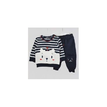 2-piece set Baby Papylou Loctudy Navy Ecru