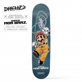 Plateau de Skate Dreuz Super Mor Braz 8.25" Bleu