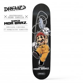 Dreuz Super Mor Braz 8.25" Black Skateboard Deck