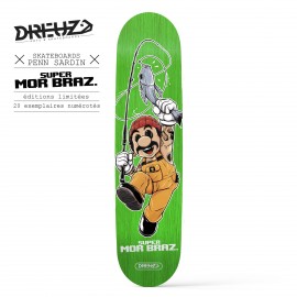 Dreuz Super Mor Braz 8.25" Green Skateboard Deck